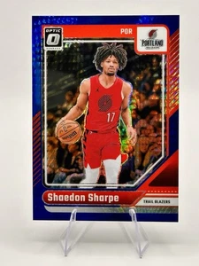 2025 Donruss Optic Shaedon Sharpe #175 Blue Hyper 142/175 - Bild 1 von 2