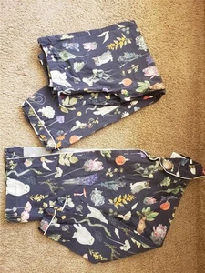 Harry Potter Teen Small Pottery Barn Pajamas Herbology Owls Magic Cotton 24" W - Picture 1 of 20