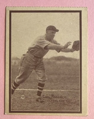 1931 W517 #48 Lou Fonseca, Cleveland Indians, Sepia Color AL Batting Champ 1929 - Image 1 of 2