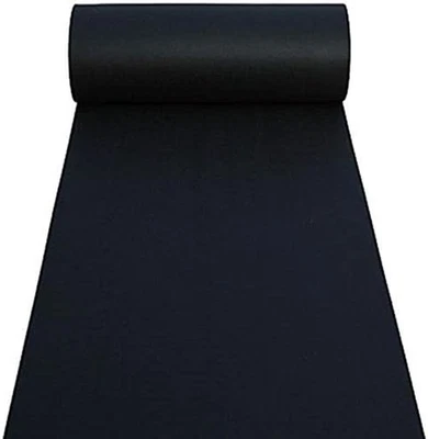 Aisle Runners Wedding Accessories Black Aisle Runner Carpet Rugs for Step and Re - Image 1 of 4