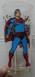 Vintage DC Comics Superman 6.25" Pepsi Collector Series Glass 1975 - Imagen 1 de 3