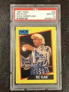 1991 Impel The Nature Boy Ric Flair WCW Wrestling #36 PSA 10 GEM MINT!! WWE HOF - Picture 1 of 2