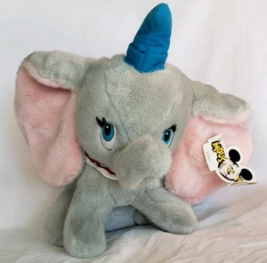 Vtg Disney Dumbo Plush Baby Elephant Disneyland Disney World Resorts 12" Stuffie - Picture 1 of 9