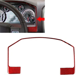 Carbon Fiber Tacho Rahmen Abdeckung Trim Für Dodge Ram 1500 SLT 2500 3500 - Picture 1 of 10