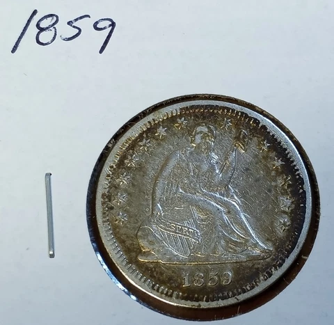 1859 Seated Liberty Quarter Cover