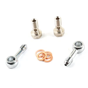 1 Pair 3AN AN-3 Banjo Bolt Kit Of Motorcycle Caliper Master For Honda Kawasaki - Bild 1 von 4