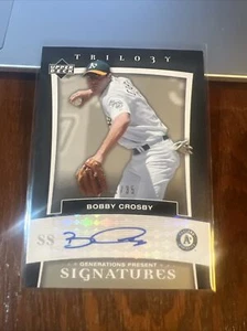 Bobby Crosby 2005 Trilogia Generazioni Presenti Argento Firme Auto #PR-BC /35 - Foto 1 di 7