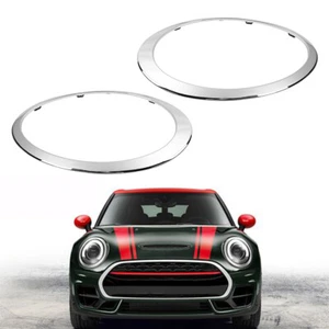 2PCS Chrome Headlights Trim Ring Left +Right For MINI Clubman F54 2014-2019 2018 - Picture 1 of 11