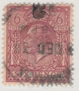 Großbritannien GB SG. 385 King George V 1913 6d Reddish Purple gebraucht A18P39F213 - Bild 1 von 1