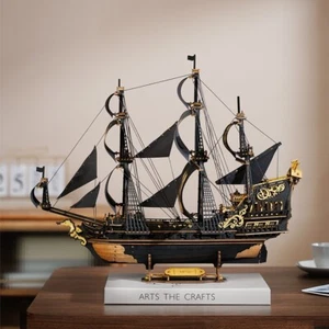 ROKR The Seahorse Barque 3D Wooden Puzzle DIY Ship Model Toys Kits Gift - Picture 1 of 24