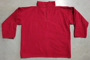 Vintage Custom? Rotes Fischer Kittel Hemd Pullover Herren Small-Medium Französisch/Deutsch - Bild 1 von 17