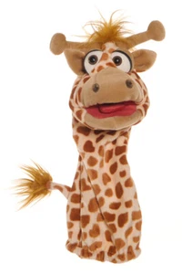 Quassewurm Giraffe Handpuppe 39 cm W573 Living Puppets NEU - Bild 1 von 1