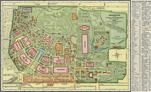 A4 Reprint of Map 1904 Ground Plan Lousiana Purchase Exposition St Louis - Picture 1 of 1