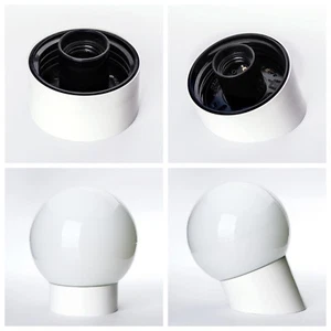 Fassung für Gewindegläser 84,5mm und 74,5mm Gewinde Glas opal weiß - Imagen 1 de 9