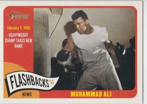 MUHAMMAD ALI Topps Heritage BOXING 1965 FLASHBACKS Boxing Heavyweight Champ! - Picture 1 of 2