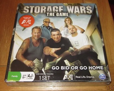 STORAGE WARS - THE GAME ( GO BID OR GO HOME - REAL LIFE DRAMA ) NEW & SEALED!!! - Image 1 of 3