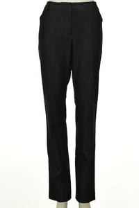 Calvin Klein Womens Pants Size 6 Blue Dark Wash Chambray Straight Leg Slacks - Picture 1 of 5