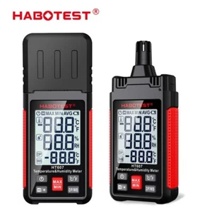 HABOTEST HT607 Temperature &Humidty Meter LCD Thermometer for garden Handheld - Picture 1 of 11