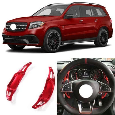 Alloy Add-On Steering Wheel DSG Paddle Shifters Extension For Mercedes GLS63 AMG - Image 1 of 4