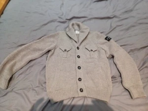 c.p company Jungen Strickjacke reine Wolle 9/10 Jahre alt grau - Bild 1 von 13