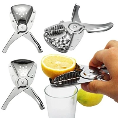 PINZA SPREMILIMONE SPREMI PREMI LIMONI E LIME MANUALE IN ACCIAIO - Immagine 1 di 4