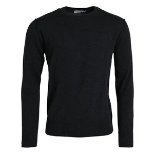 DOLCE & GABBANA Sweater Dark Gray Wool Crew Neck Pullover Men IT50/US40/L 750usd - Picture 1 of 6
