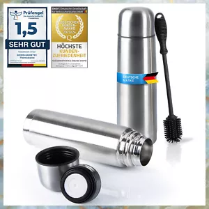 Thermosflasche aus Edelstahl Isokanne Thermoskanne Isolierflasche 500ml & 1000ml - Bild 1 von 12