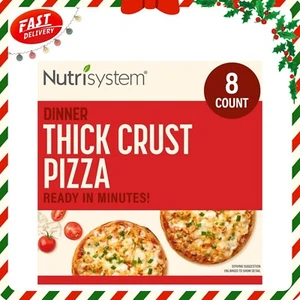 Thick Crust Pizza, 8 CT. Personal Pizzas to Support Healthy Weight Loss, Frozen. - Picture 1 of 7