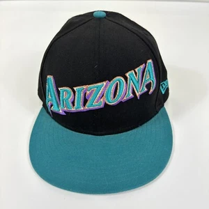 Arizona Diamondbacks eng anliegende Mütze 7 1/2 türkis und schwarz Cooperstown Collection - Bild 1 von 7