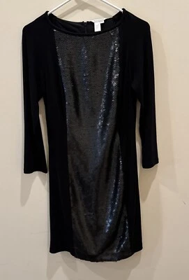 boston vestido apropiado negro lentejuelas talla 8 forrado Foto 1 de 4