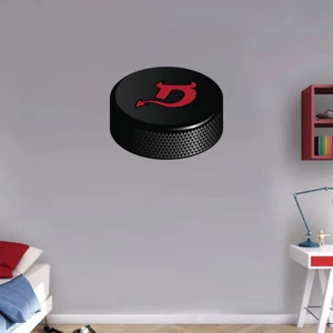 "Disco de hockey de los New Jersey Devils de la NHL con letras arte decoración de pared pegatina - 12"" o 25""" - Imagen 1 de 1