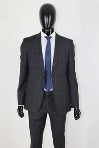 HUGO BOSS Anzug, Mod. H-Huge-2Pcs-222, Gr. 94 / US 38L, Slim Fit, Dark Grey - Bild 1 von 13