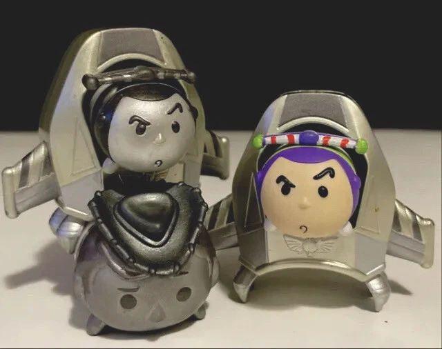Редкий Disney Tsum Tsum *ИСТОРИЯ ИГРУШЕК* СЕРЕБРО Woody Buzz космические корабли фигурки набор из 5 - Изображение 1 из 4