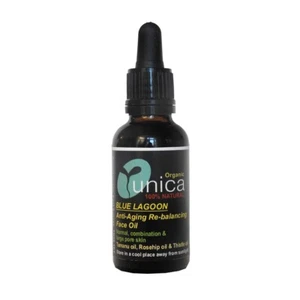 UNICA BLUE LAGOON ORGANIC ANTI AGING OIL FOR COMBINATION ECZEMA SKIN ARGAN 30ML - Picture 1 of 1