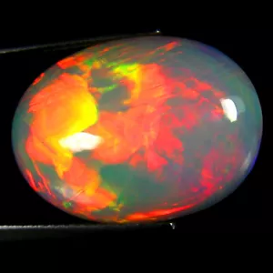 12,22k Oval Cabochon (21x15mm) Blinkender mehrfarbiger Regenbogenopal - Bild 1 von 2