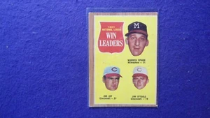 Topps Baseball Card 1962 #58 N.L. Win Leaders - Imagen 1 de 2