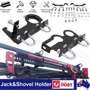 Universal High Lift High Farm Jack&Shovel Holder 4X4 4WD Offroad Roof Rack Mount - Picture 1 of 13