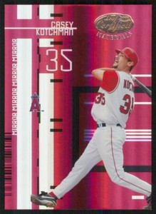 2005 Leaf Certified Materials Mirror Red Casey Kotchman 15/100 #25 Angels