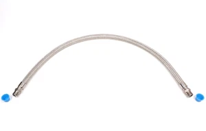 3 Foot Convoluted Tubing Braided 316 Stainless Steel Braid Hose 1/2 NPT 3FT - Bild 1 von 2