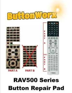 PART A ONLY ButtonWorx™ REPAIR for YAMAHA REMOTE CONTROL RAV500 Series top piece - Picture 1 of 5