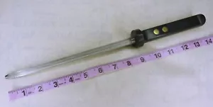 DANSK Gourmet Designs Sharpening Steel - Made In France - Black Handle - Picture 1 of 7