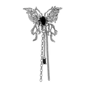 Unique Handmade Alloy Butterfly Tassels Brooch Vintage Style Pin Jewelry Gift - Afbeelding 1 van 8