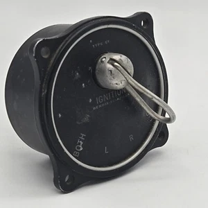 RARE WWII US Aircraft Bendix Scintilla Type EF Ignition Magneto Switch Gauge - Picture 1 of 15