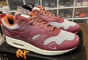 Patta x Air Max 1 "Rush Maroon" (mit Armband) - Größe 11 - Neu im Karton - Bild 1 von 12