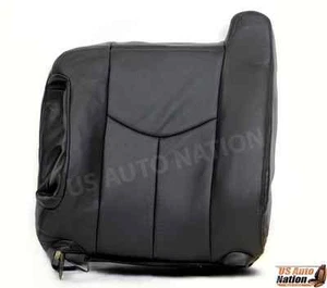 2003 2004 2005 2006 Chevy Avalanche Top Lean Back Leather Seat Cover Dark Gray - Bild 1 von 12