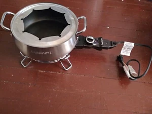 Cuisinart Electric Fondue Pot Stainless Steel Nonstick - Picture 1 of 6