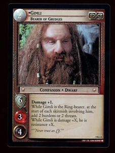 Lord of the Rings LOTR TCG Reflections Foil 9R+4 Gimli, Bearer of Grudges - Picture 1 of 2