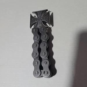 Vintage Bottle Opener Motorcycle Chain West Coast Choppers Bar Accessory Bike Ad - Picture 1 of 2