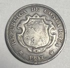 Costa Rica 1903 JCV Silver 50 Centimos Rare Key Date KM-143