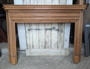 A VERY LARGE RECLAIMED EDWARDIAN OAK FIRE SURROUND FS0398 - Picture 1 of 18